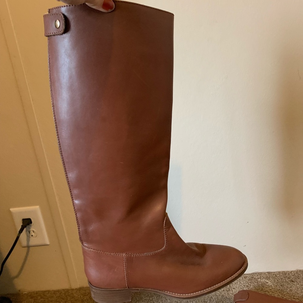 J Crew Field Riding Boots brown 7.5 - Picture 5 of 7